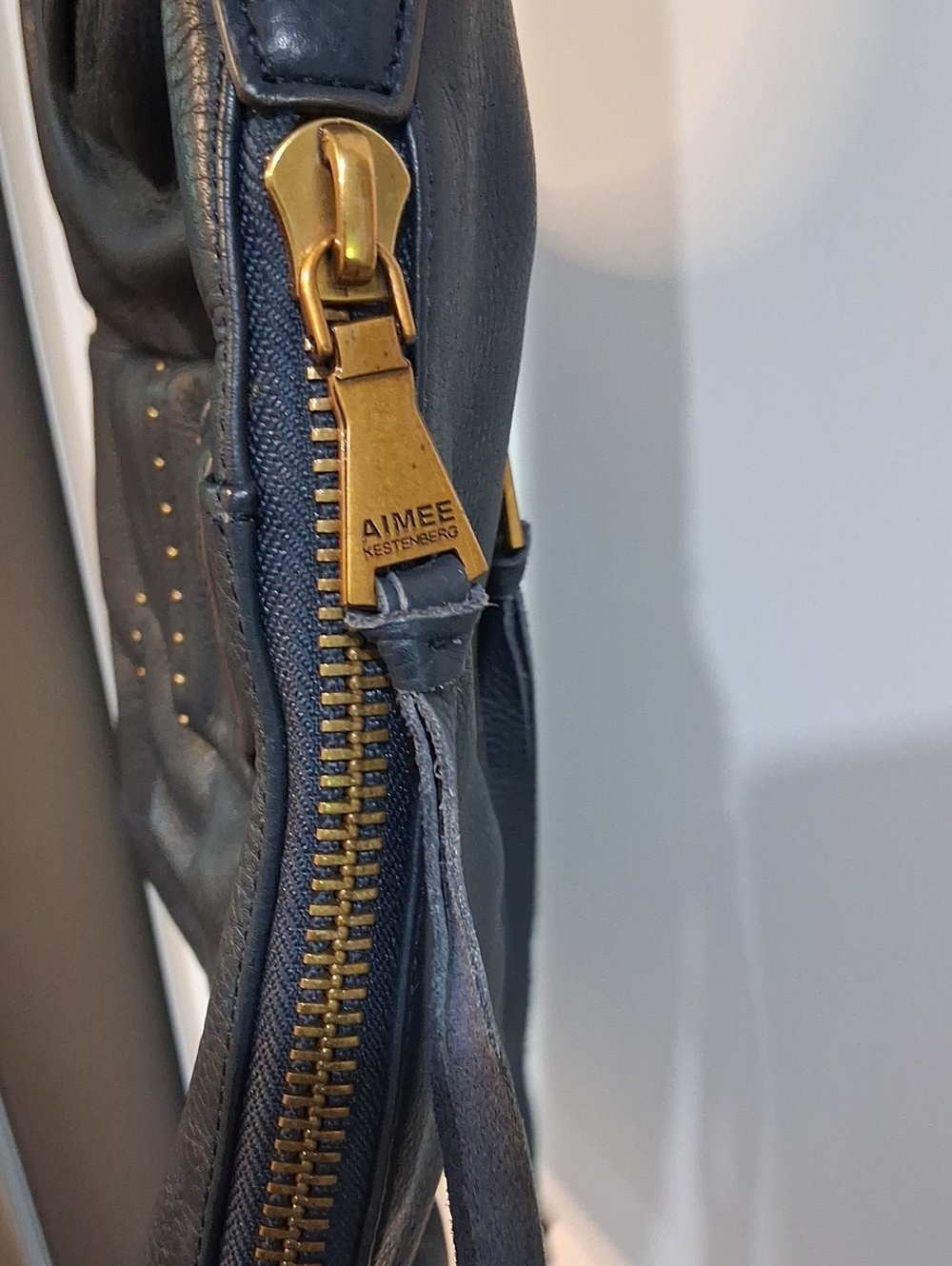 Aimee Kestenberg When In Milan Navy Blue Handbag - Picture 5 of 9